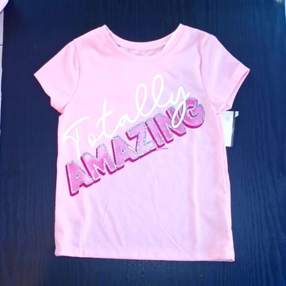 TODDLER GIRLS CROPPED Muscle Hoodie Sweatshirt & T Shirt Terrycloth Cotton 4T - Picture 5 of 6